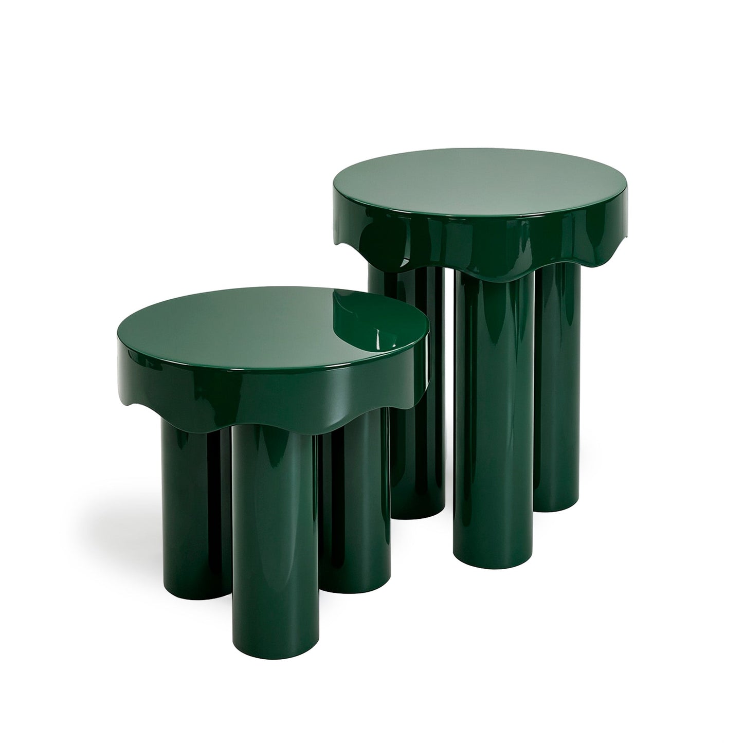 Casper High Gloss Nesting Side Table Set - TOV-OC54996