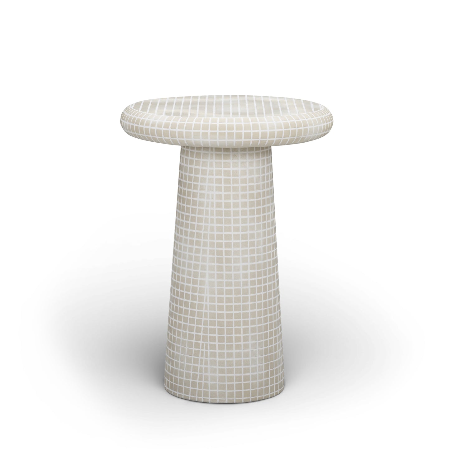 Monica Tiled Pattern Indoor/Outdoor Side Table - TOV-OC54940