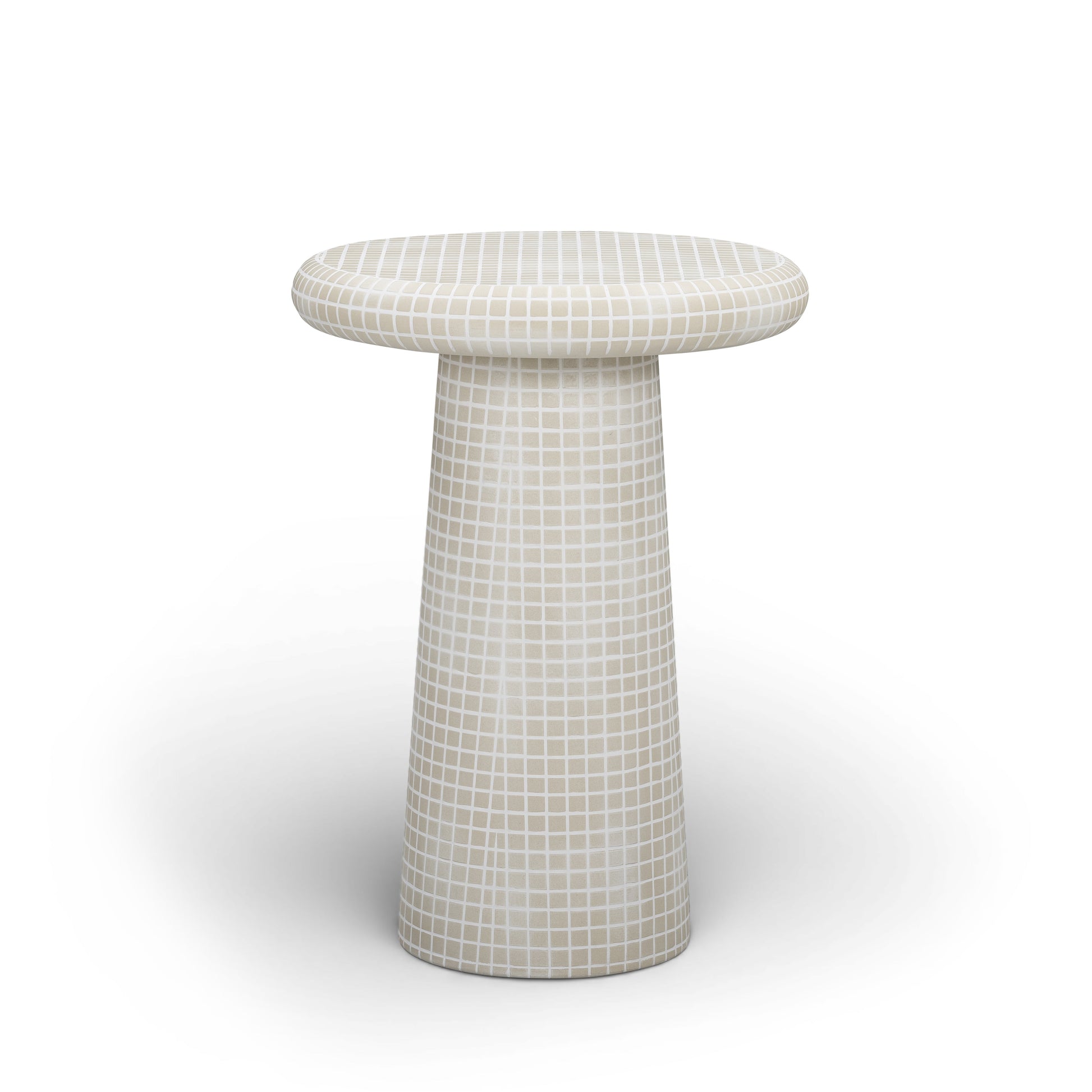 Monica Tiled Pattern Indoor/Outdoor Side Table - TOV-OC54940