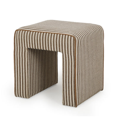 Byron Square Cotton Jute Ottoman