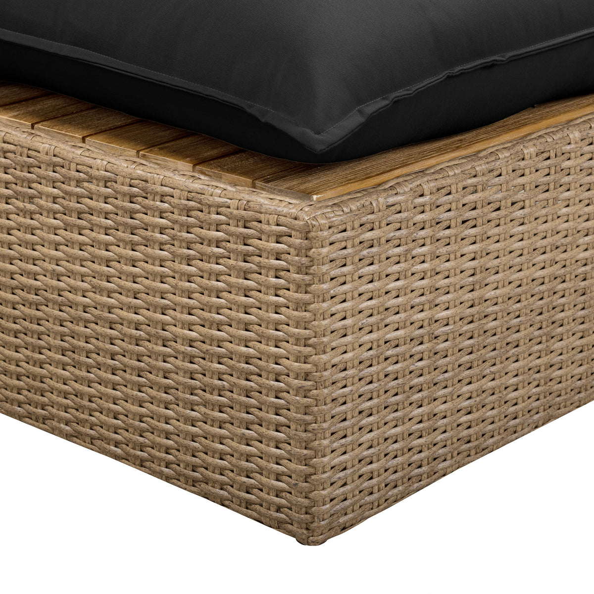 Cali 4-Piece Performance Fabric & Wicker Outdoor Sectional - REN-O12243-SEC