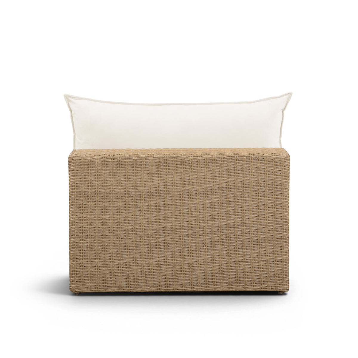 Cali Performance Fabric & Wicker Outdoor Armless Chair - REN-O12163-AC