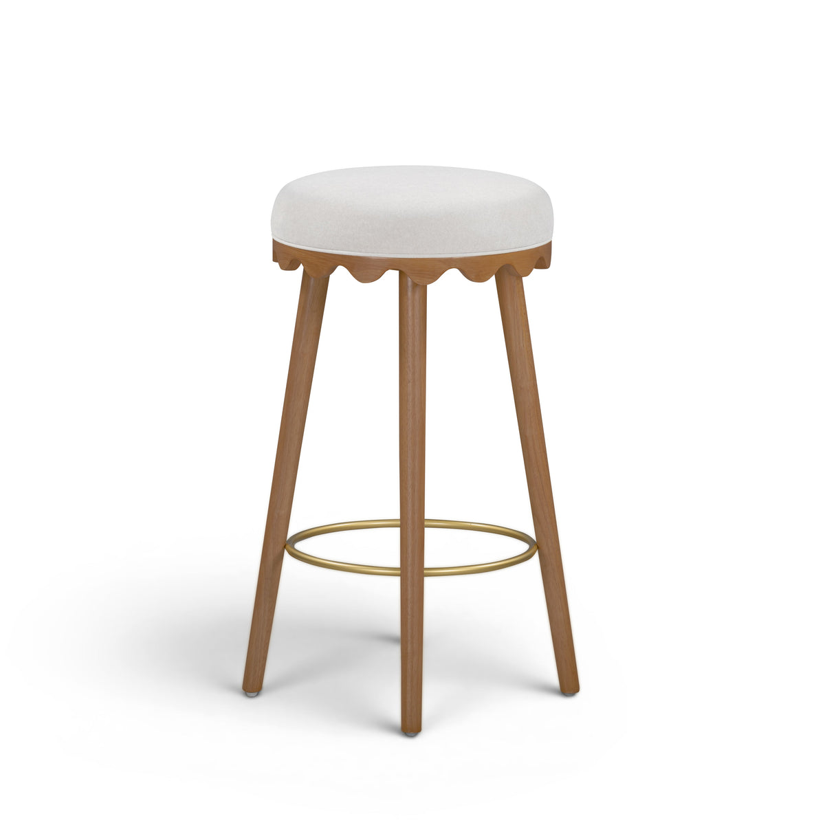 Oodle Performance Vegan Mohair Bar and Counter Stool - TOV-D54966