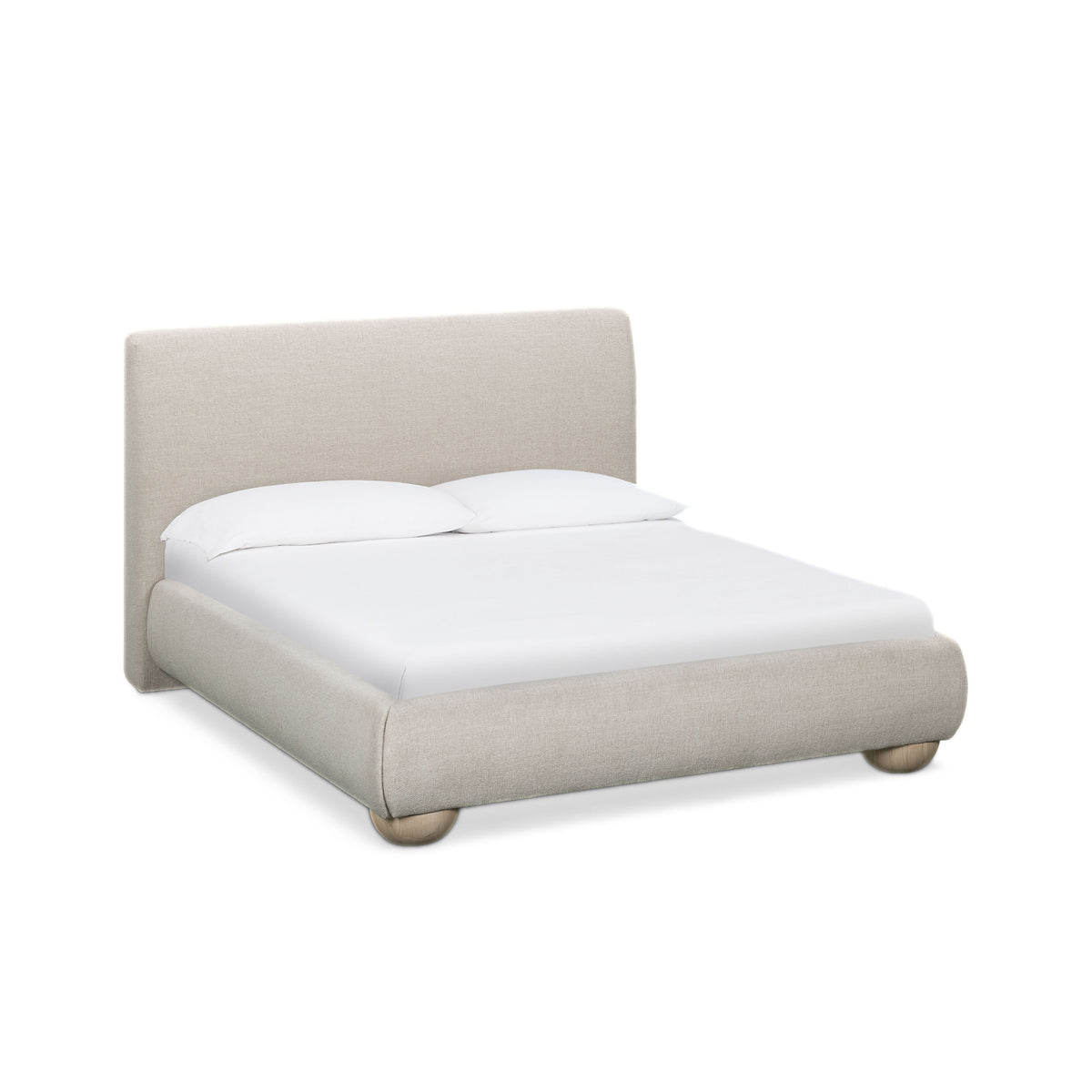Rayne Textured Fabric Bed - TOV-B54944
