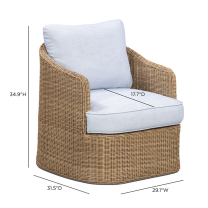 Axel Boucle Outdoor Accent Chair - TOV-O54924