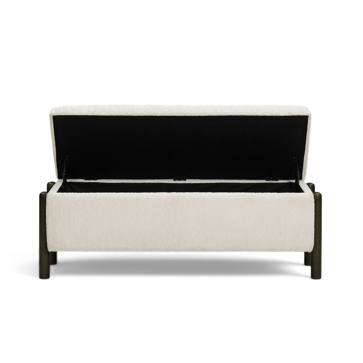 Abby Nubby Fabric Storage Bench - TOV-OC55020
