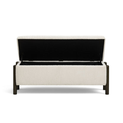 Abby Nubby Fabric Storage Bench - TOV-OC55020