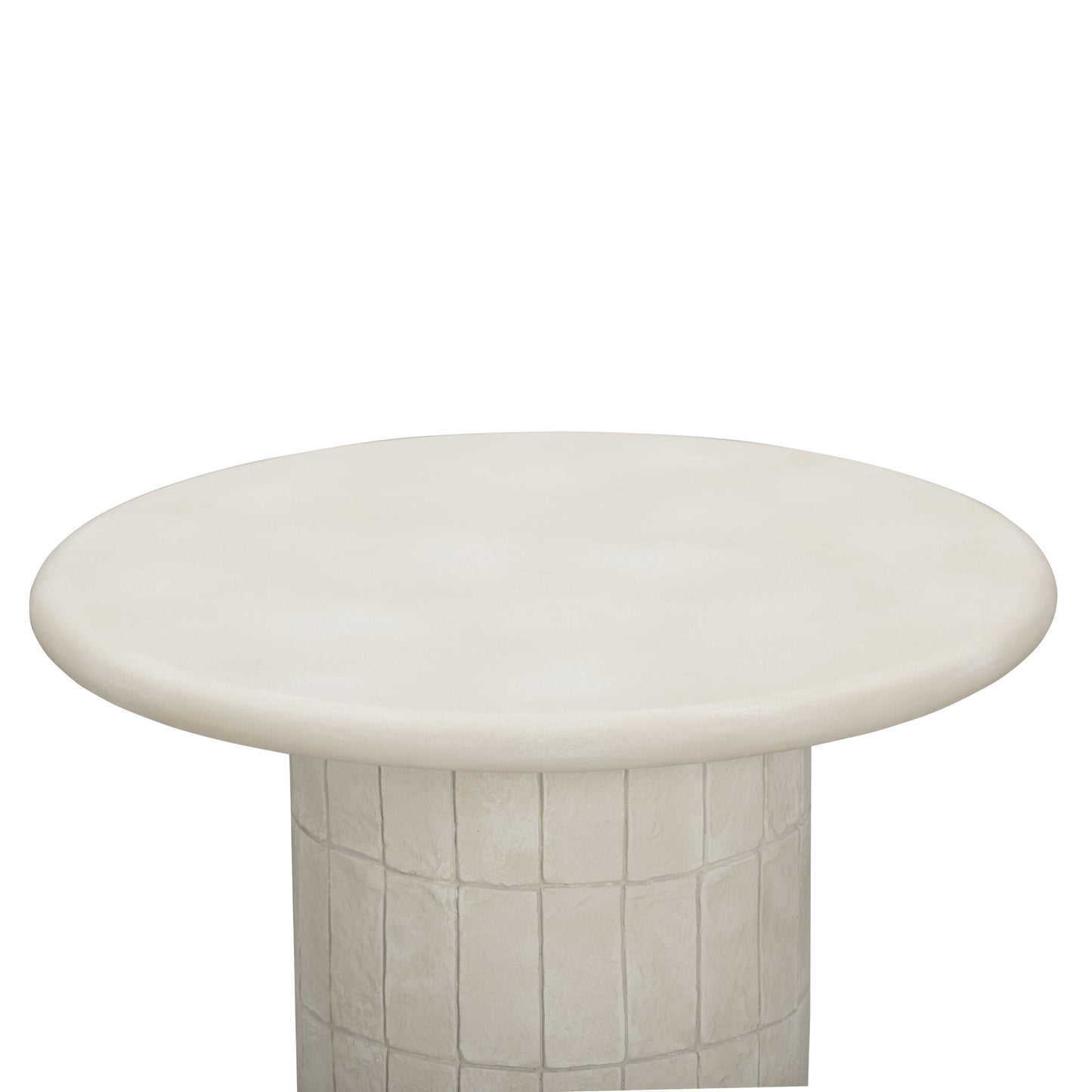 Fafo Beige Indoor/Outdoor Concrete Side Table - TOV-OC55032