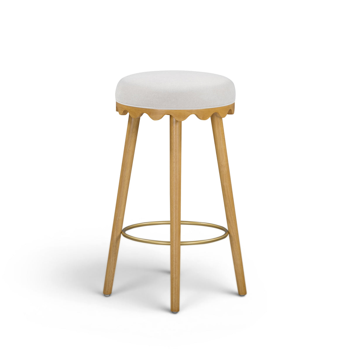 Oodle Performance Vegan Mohair Bar and Counter Stool - TOV-D54963