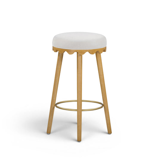 Oodle Performance Vegan Mohair Bar and Counter Stool - TOV-D54963