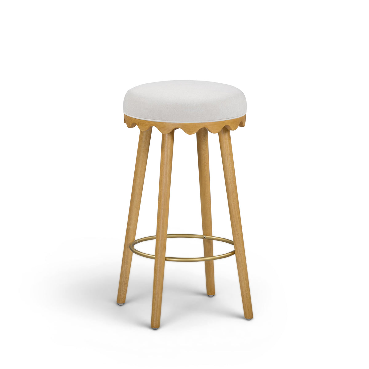 Oodle Performance Vegan Mohair Bar and Counter Stool - TOV-D54963