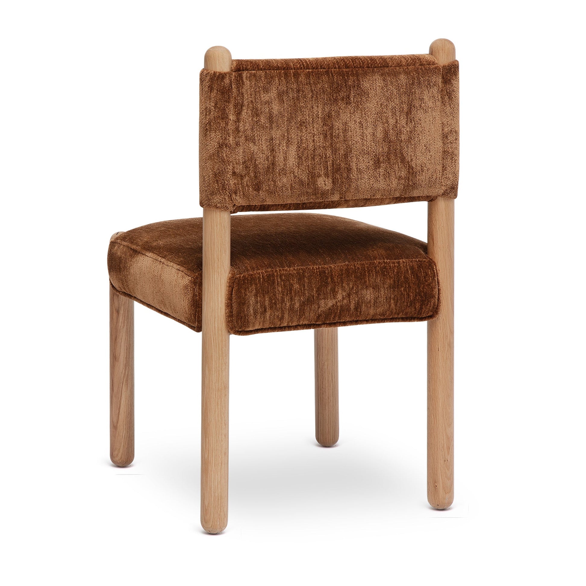 Bruno Thick Performance Chenille Straight Back Dining Chair - TOV-D69553