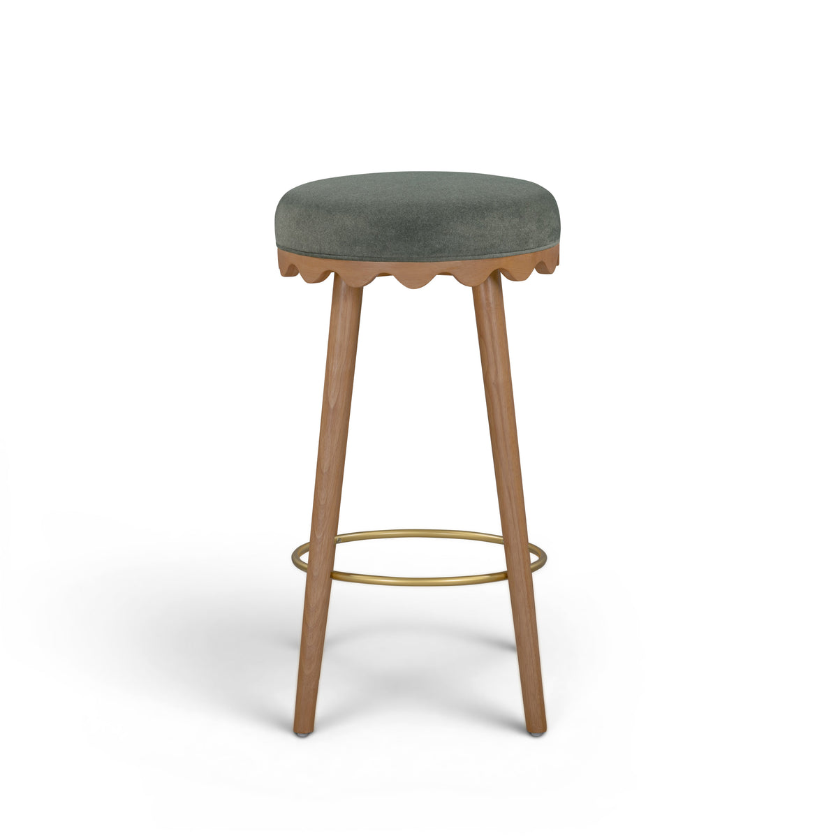 Oodle Performance Vegan Mohair Bar and Counter Stool - TOV-D54968