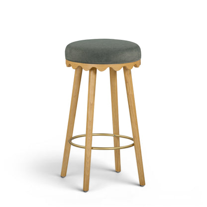 Oodle Performance Vegan Mohair Bar and Counter Stool - TOV-D54965