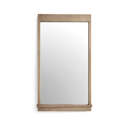 Aimee 44"X77" Solid Brushed Ash Floor Mirror - TOV-C69398