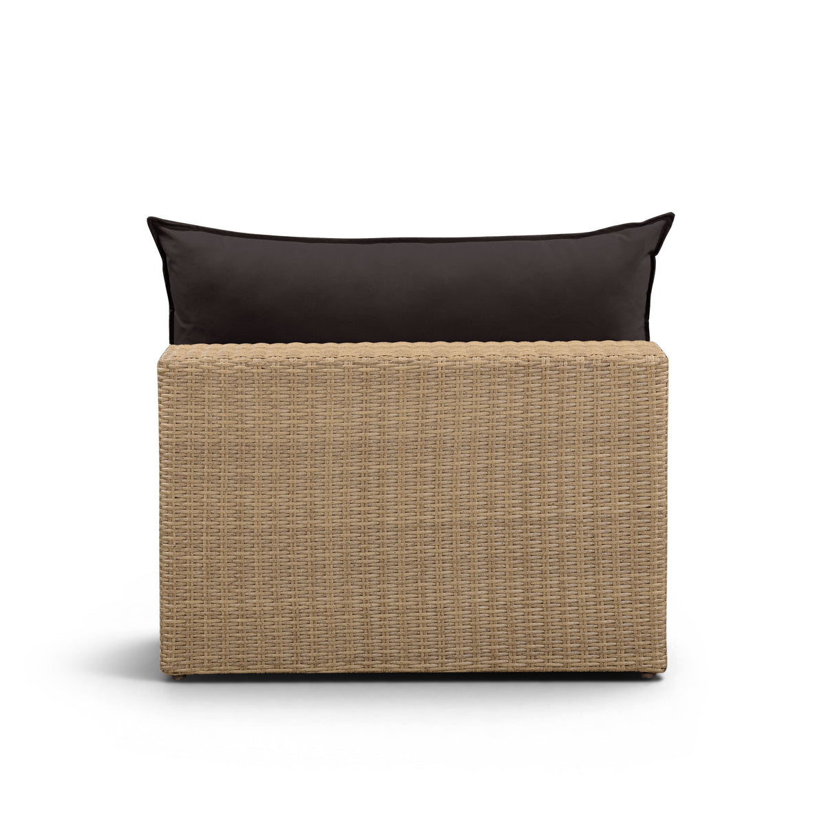 Cali Performance Fabric & Wicker Outdoor Armless Chair - REN-O12243-AC