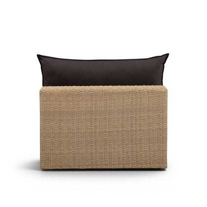 Cali Performance Fabric & Wicker Outdoor Armless Chair - REN-O12243-AC