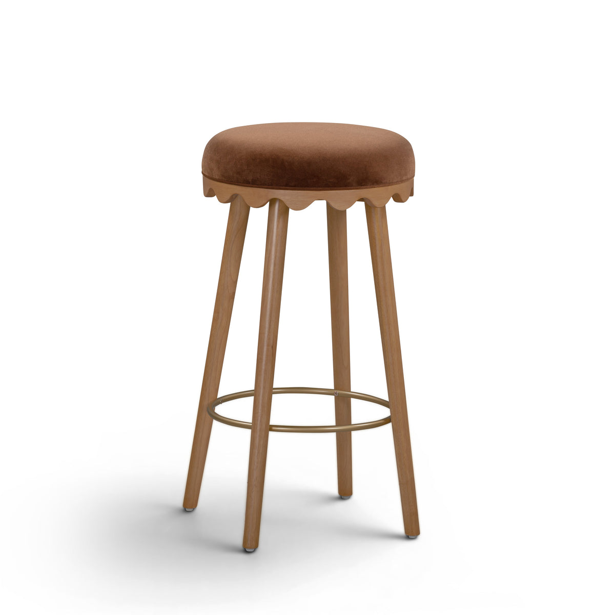 Oodle Performance Vegan Mohair Bar and Counter Stool - TOV-D54967
