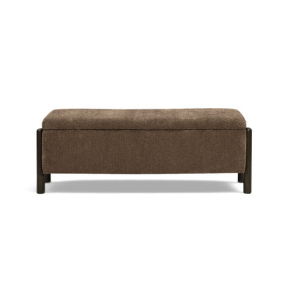 Abby Nubby Fabric Storage Bench - TOV-OC55028