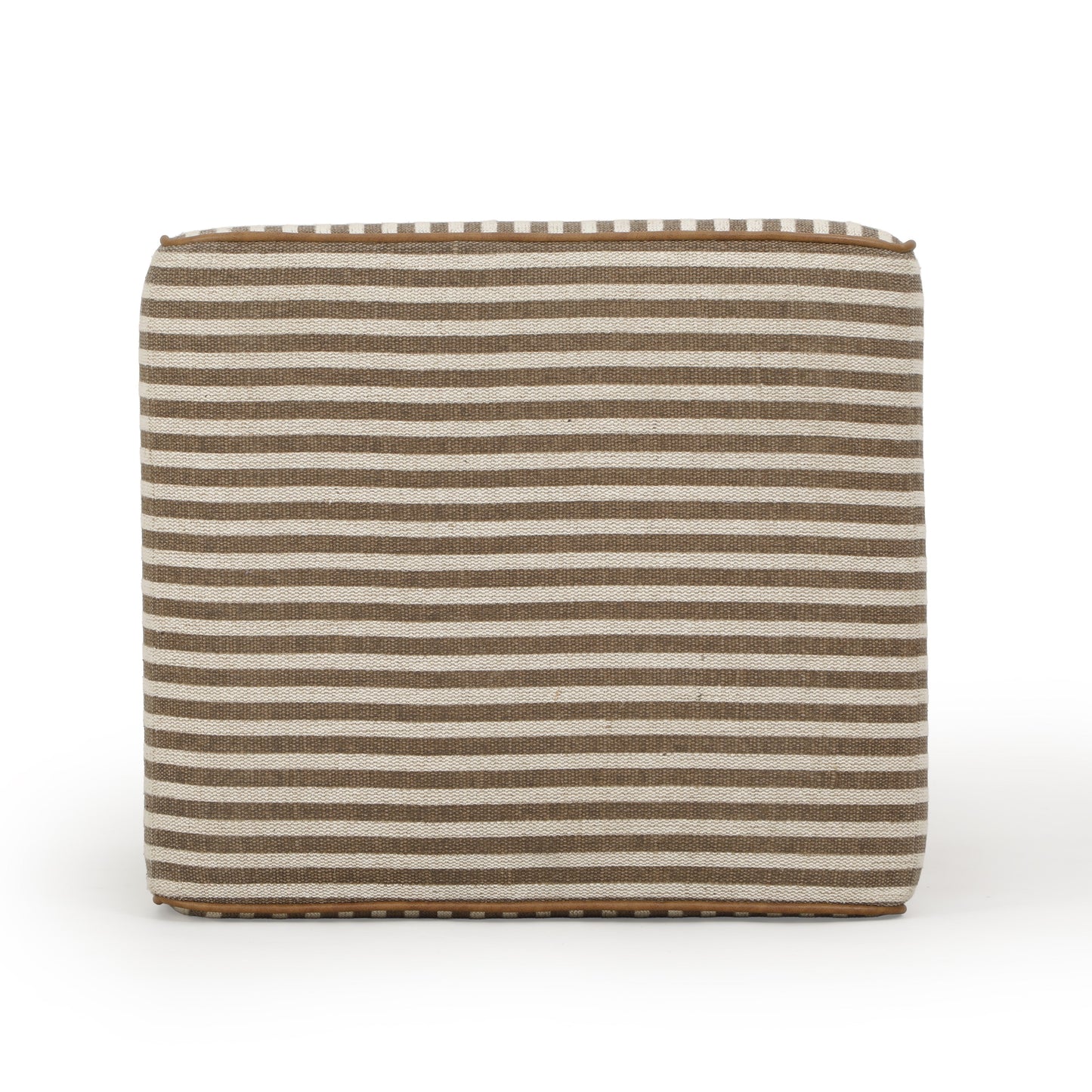 Byron Square Cotton Jute Ottoman