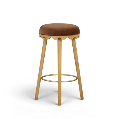 Oodle Performance Vegan Mohair Bar and Counter Stool - TOV-D54964