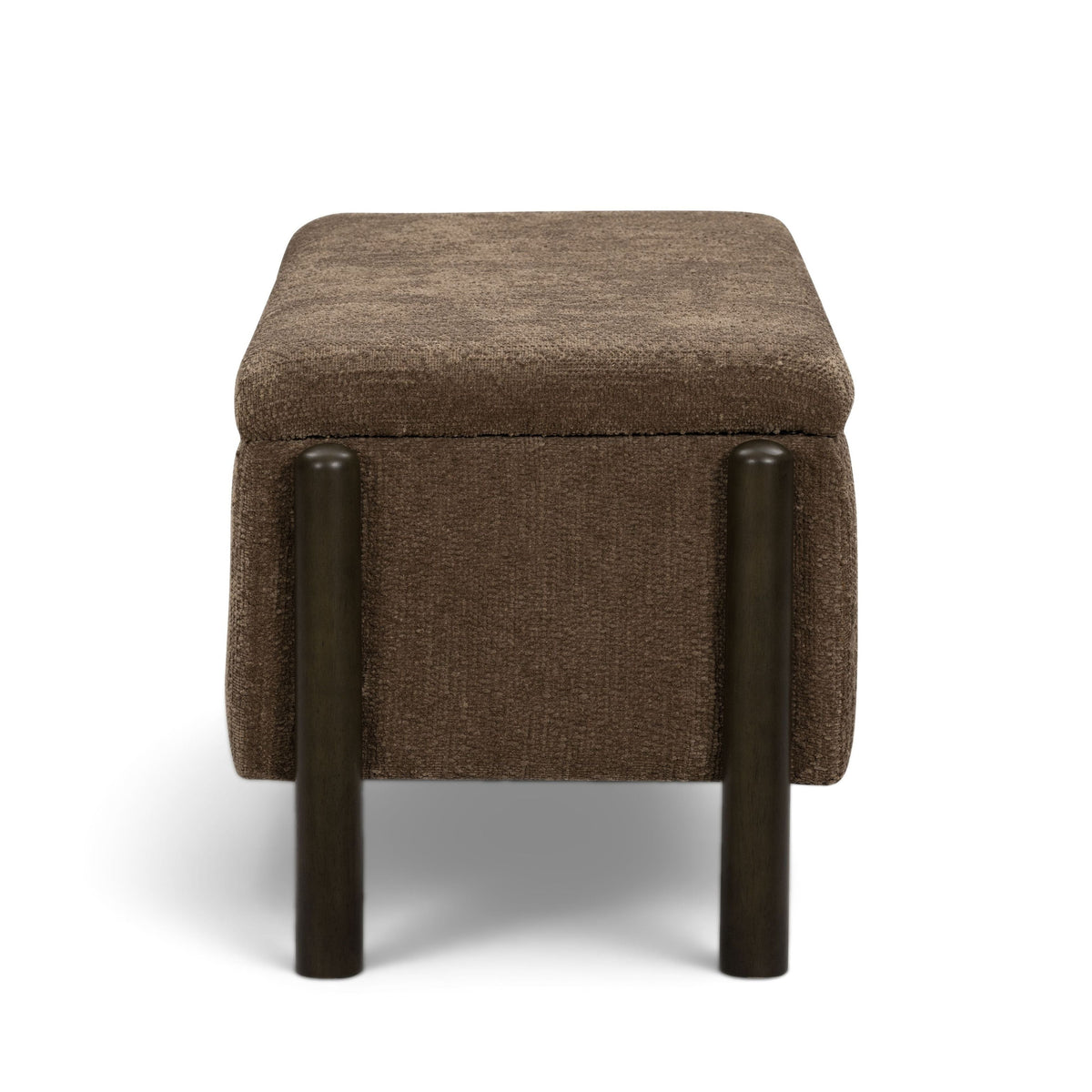Abby Nubby Fabric Storage Bench - TOV-OC55028