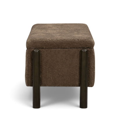 Abby Nubby Fabric Storage Bench - TOV-OC55028
