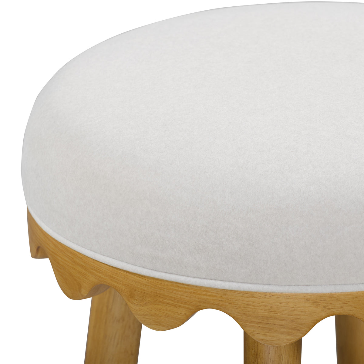 Oodle Performance Vegan Mohair Bar and Counter Stool - TOV-D54963