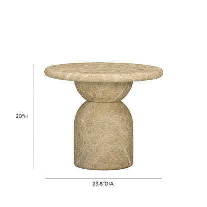 Cynthia Concrete Indoor/Outdoor Side Table - TOV-OC54978