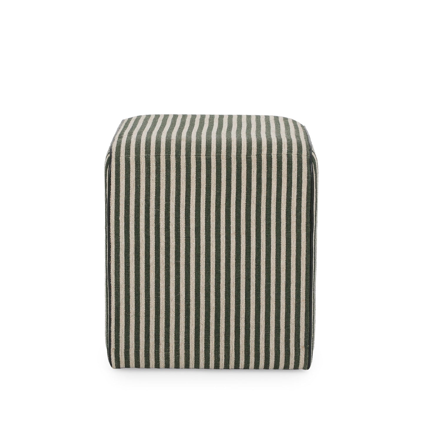 Byron Square Cotton Jute Ottoman