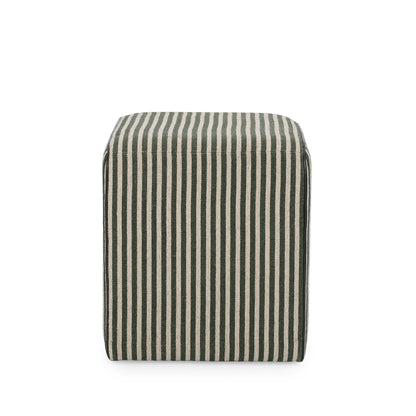 Byron Square Cotton Jute Ottoman