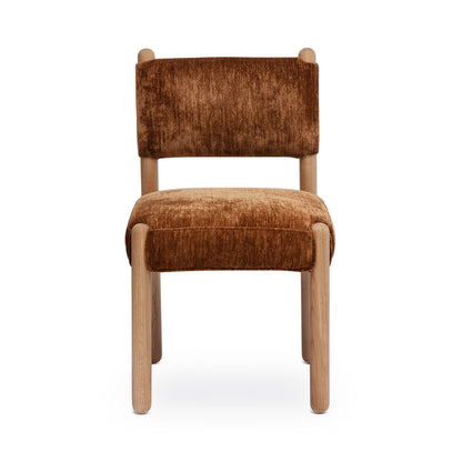 Bruno Thick Performance Chenille Straight Back Dining Chair - TOV-D69553