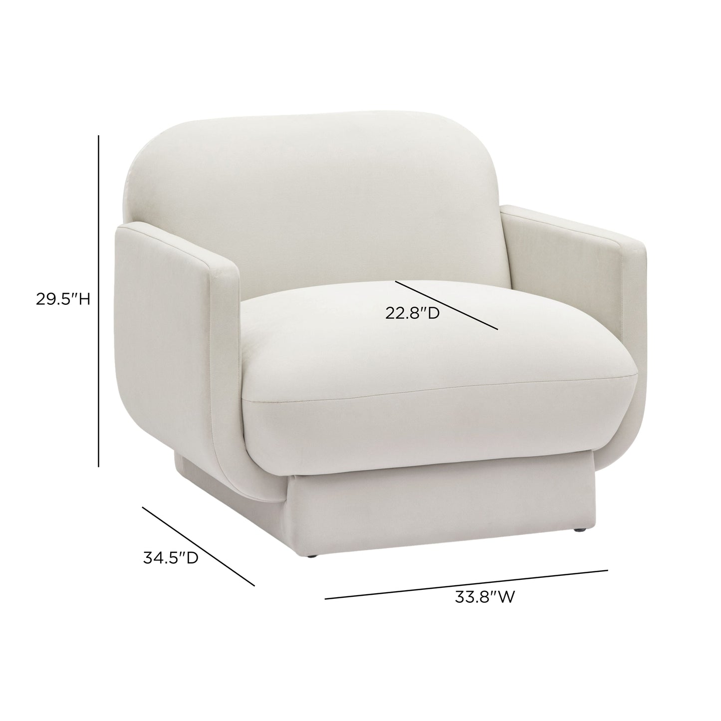 Azalea Performance Velvet Accent Chair