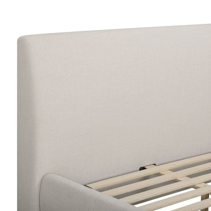 Rayne Textured Fabric Bed - TOV-B54944