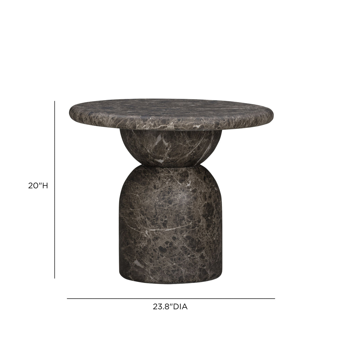 Cynthia Concrete Indoor/Outdoor Side Table - TOV-OC54981