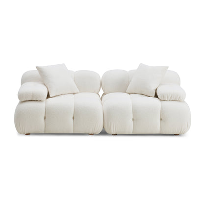 Calliope Modular Loveseat - Cream