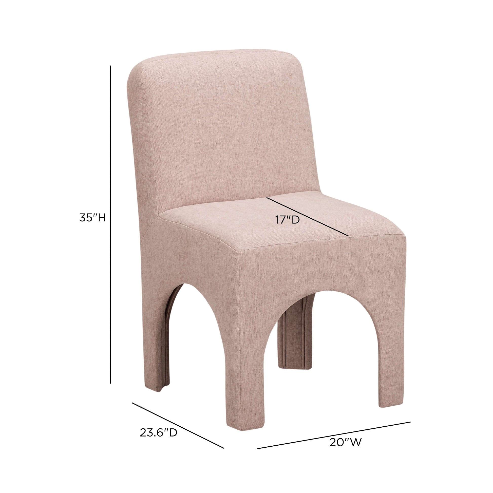 Tomlin Performance Chenille Dining Chair - TOV-D55113