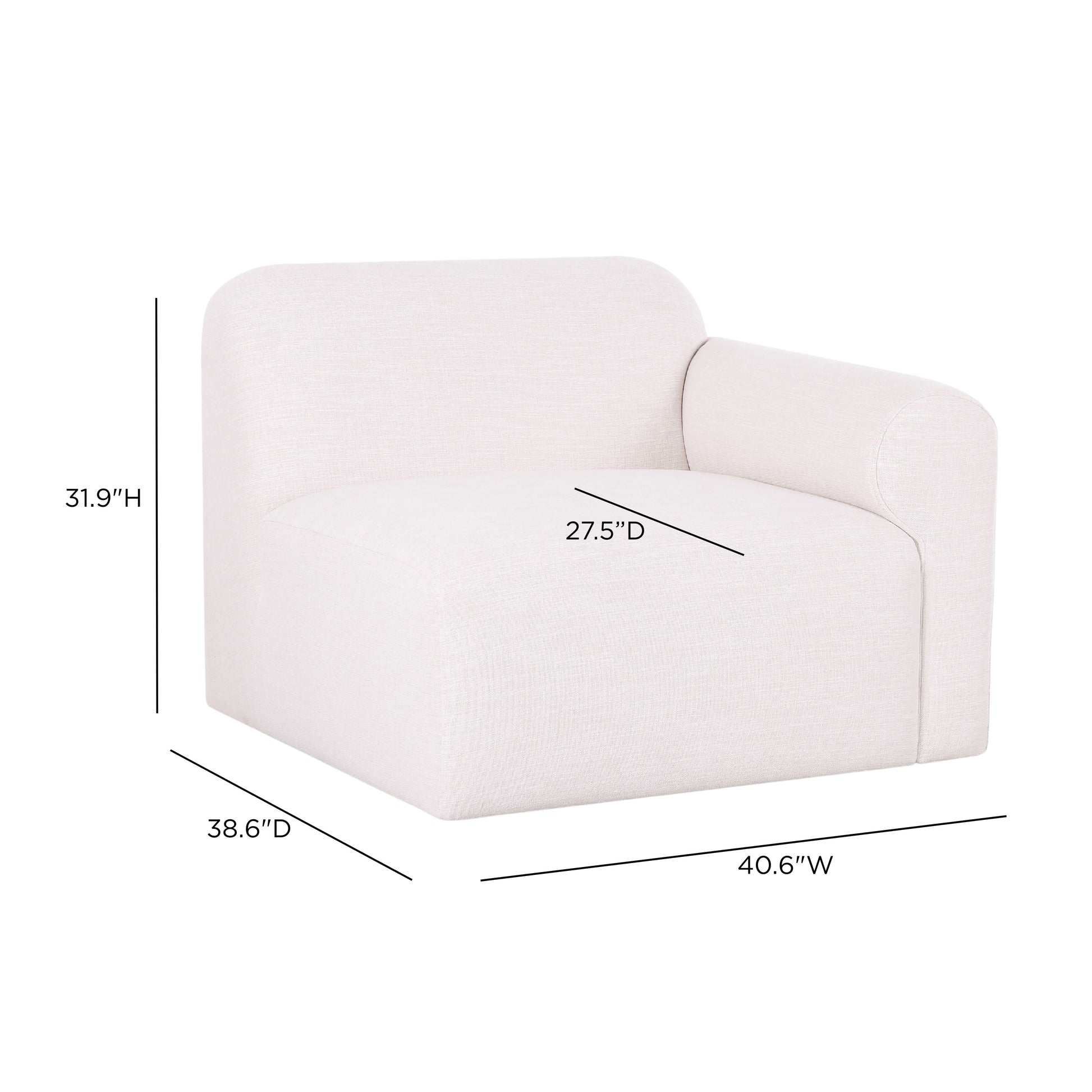 Gorge Modular Corner Chair - TOV-L69413-RC