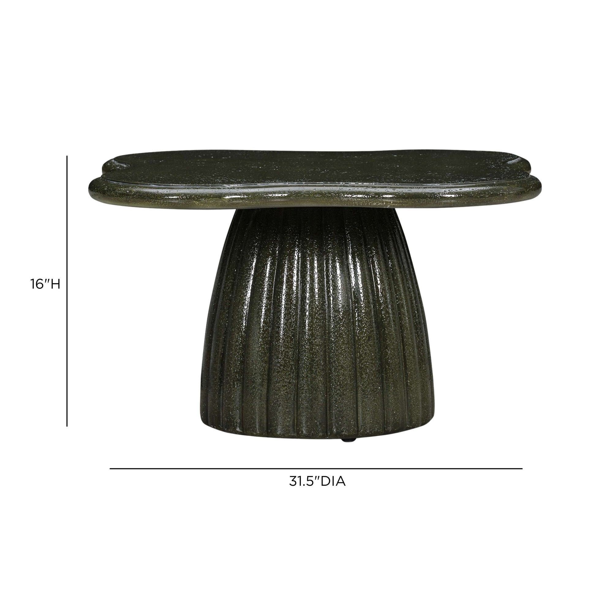 Addison Green Concrete Indoor/Outdoor Coffee Table - TOV-OC55056