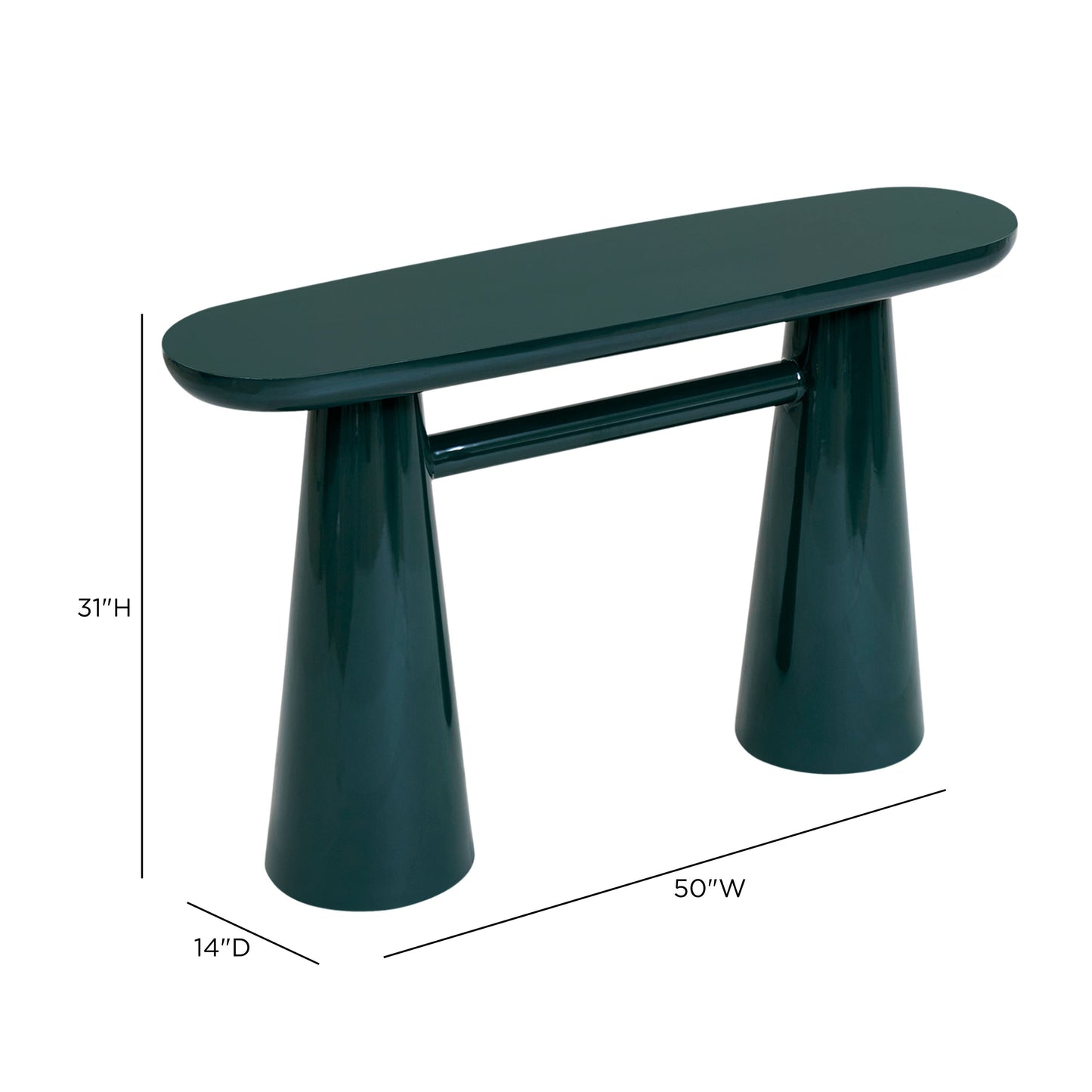 Baila Glossy Lacquer Console Table - TOV-OC69420
