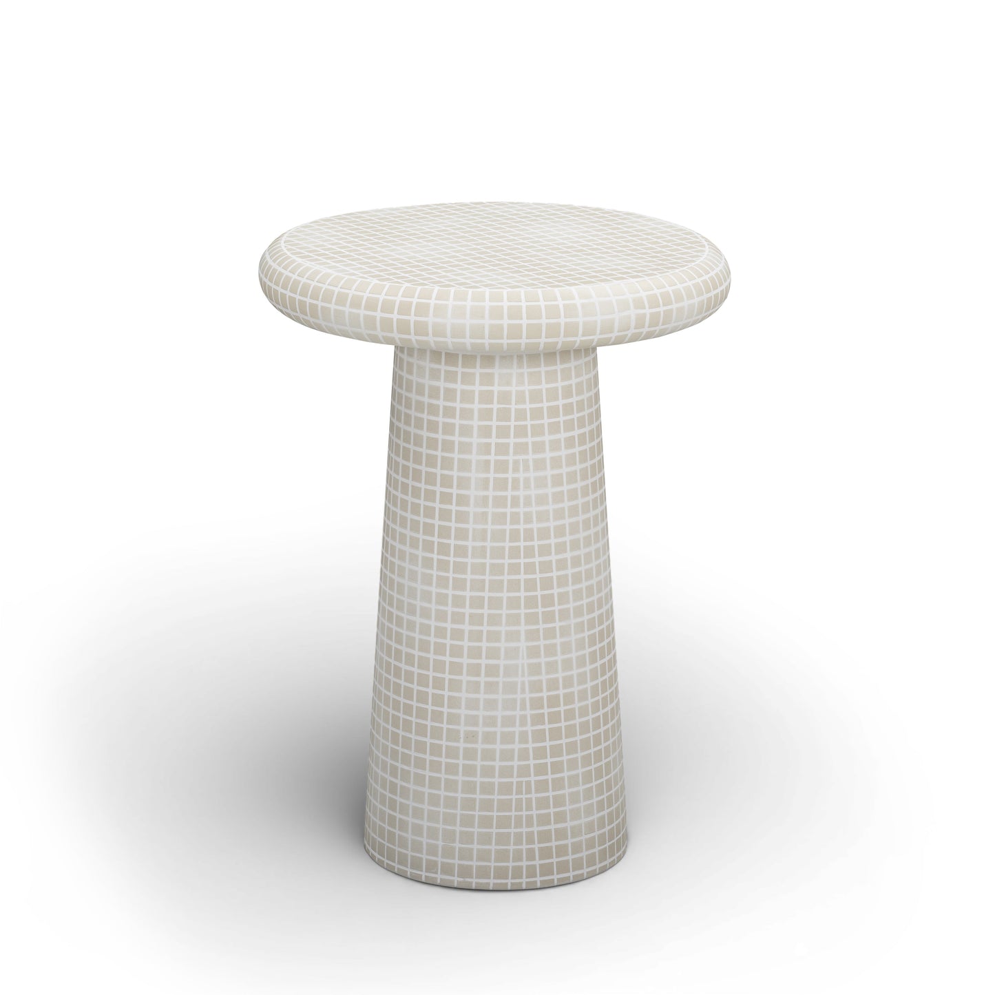 Monica Tiled Pattern Indoor/Outdoor Side Table - TOV-OC54940