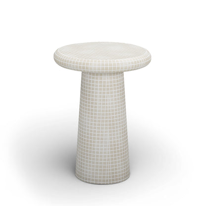 Monica Tiled Pattern Indoor/Outdoor Side Table - TOV-OC54940