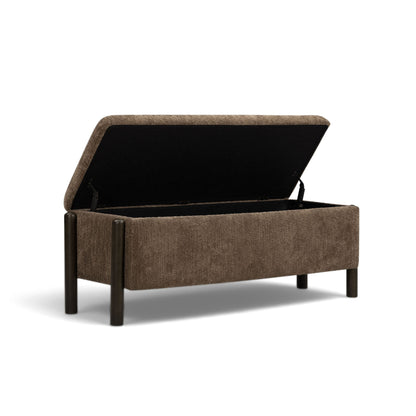 Abby Nubby Fabric Storage Bench - TOV-OC55028