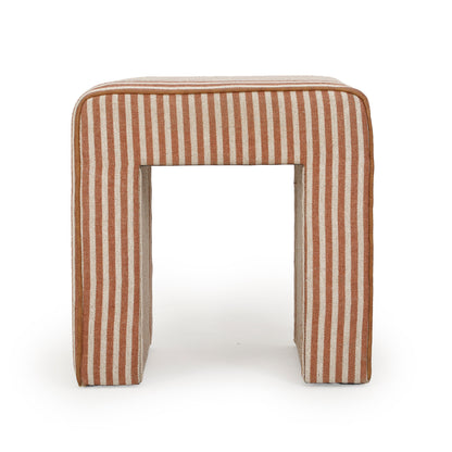 Byron Square Cotton Jute Ottoman