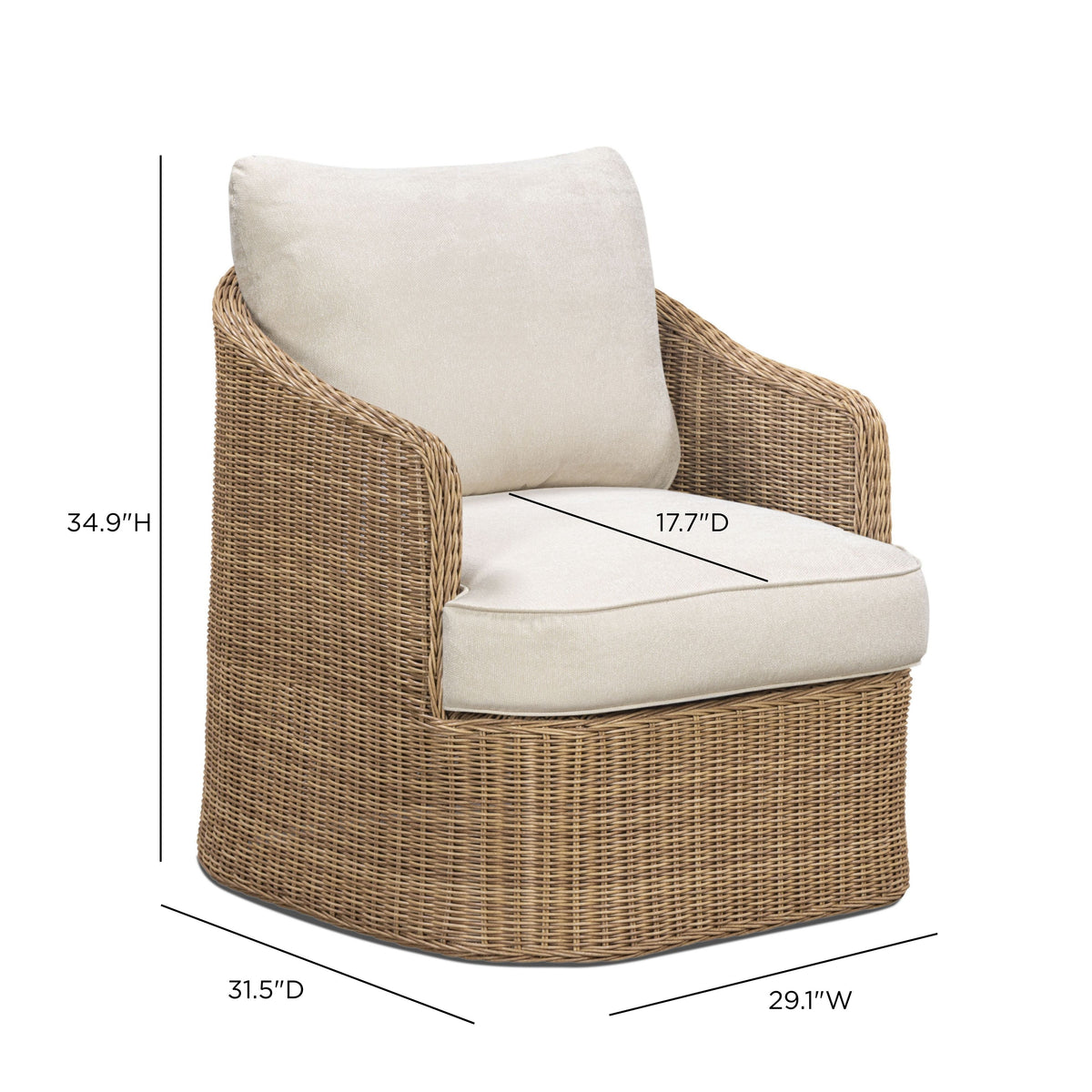 Axel Boucle Outdoor Accent Chair - TOV-O54921
