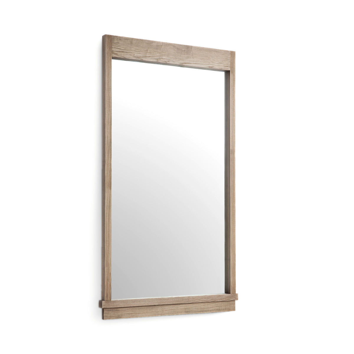 Aimee 44"X77" Solid Brushed Ash Floor Mirror - TOV-C69398