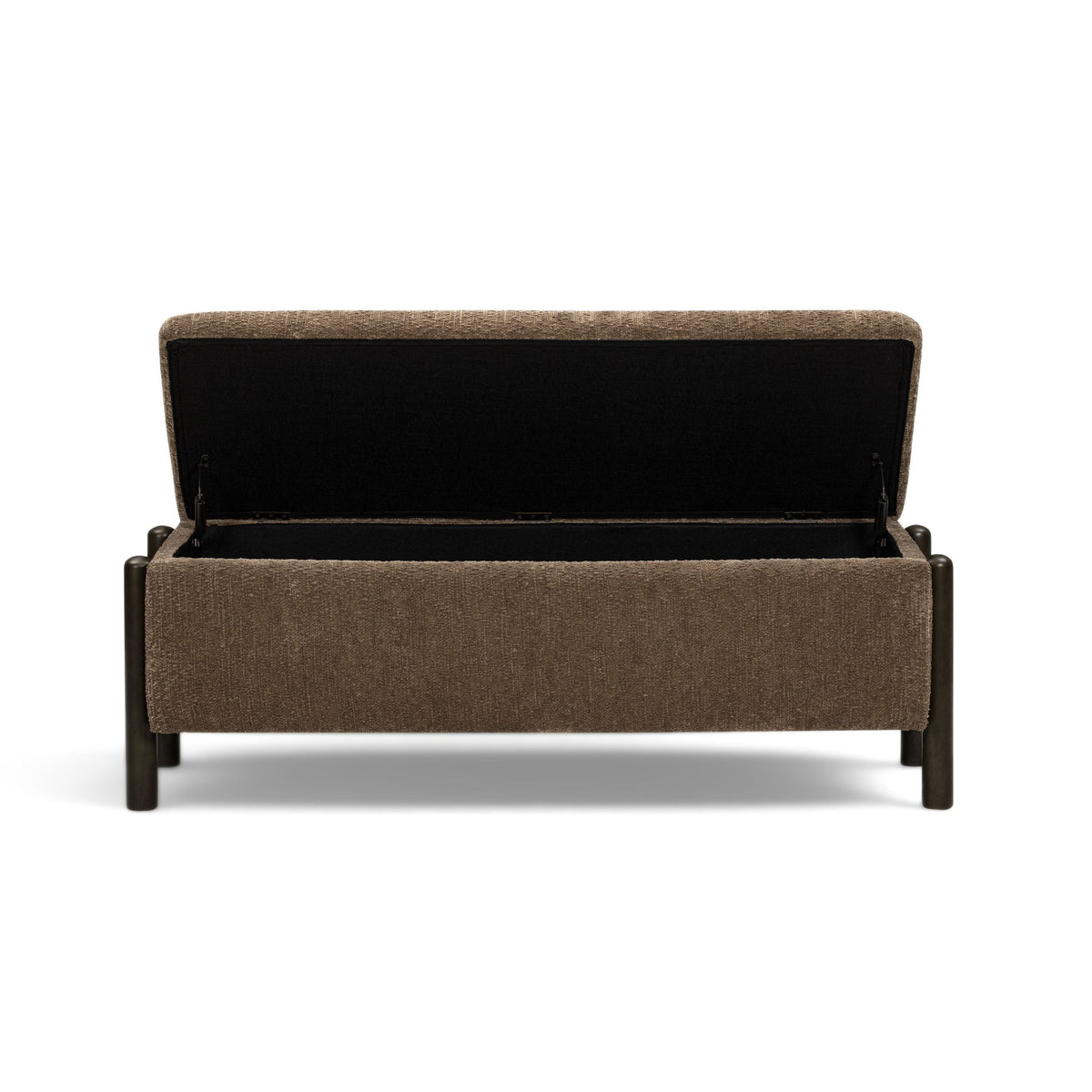 Abby Nubby Fabric Storage Bench - TOV-OC55028
