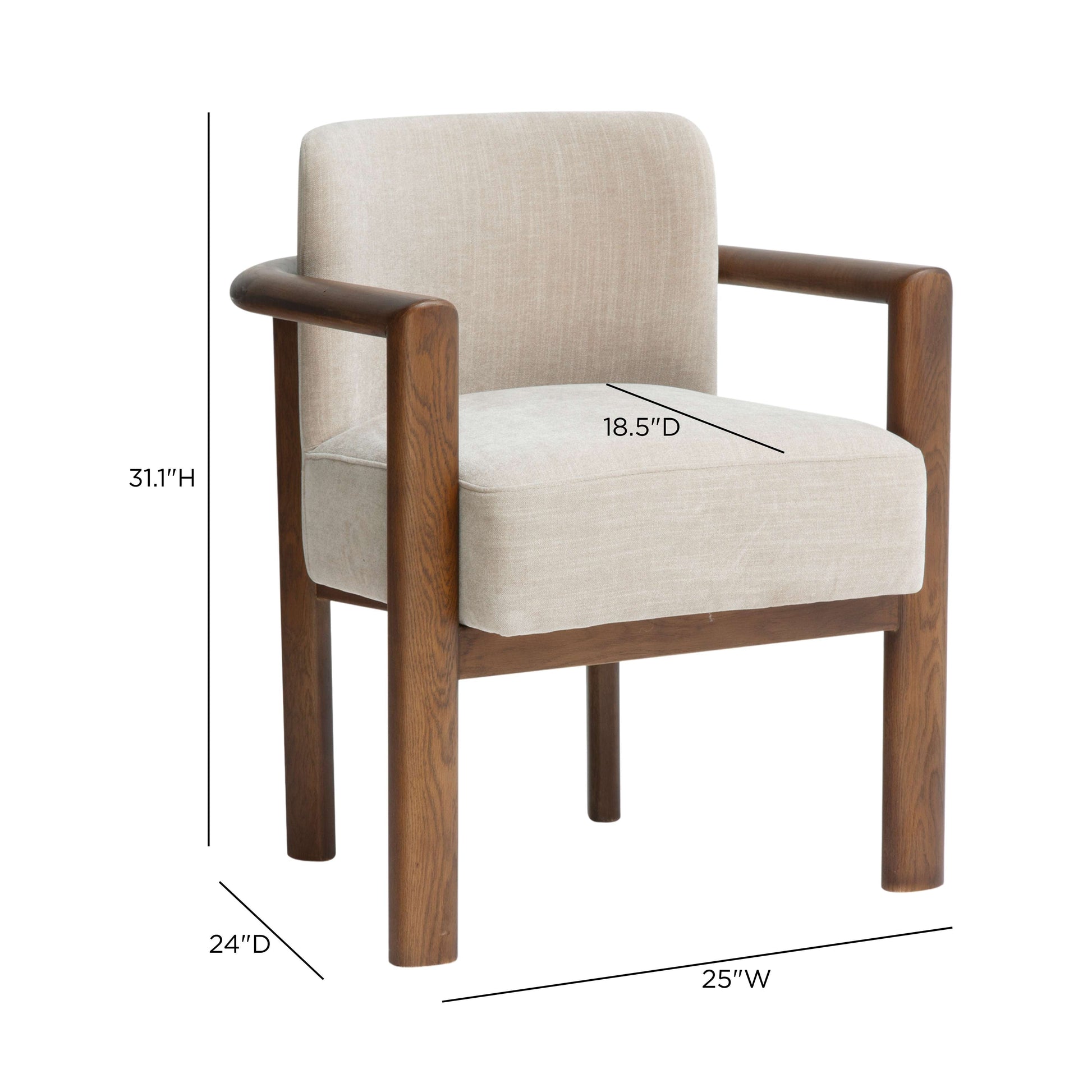 Irma Textured Performance Velvet Dining Chair - TOV-D69411