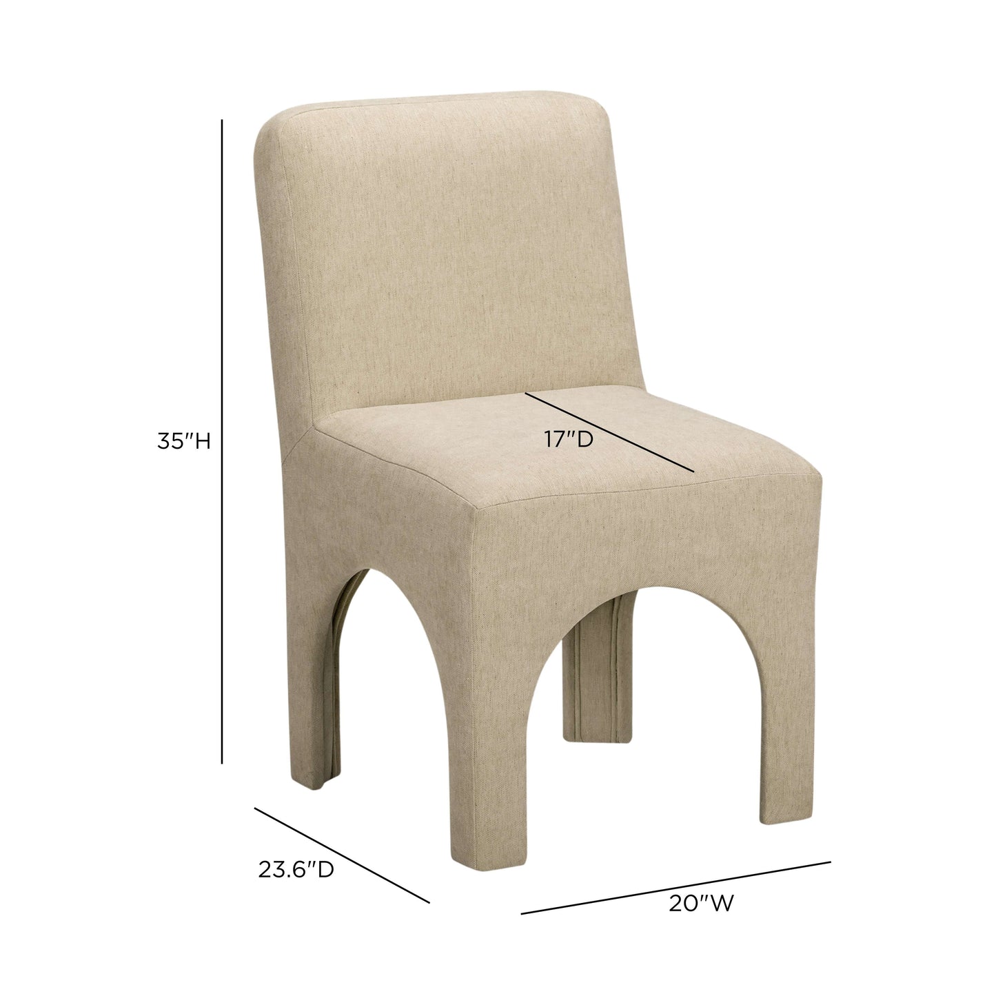 Tomlin Performance Chenille Dining Chair - TOV-D55114