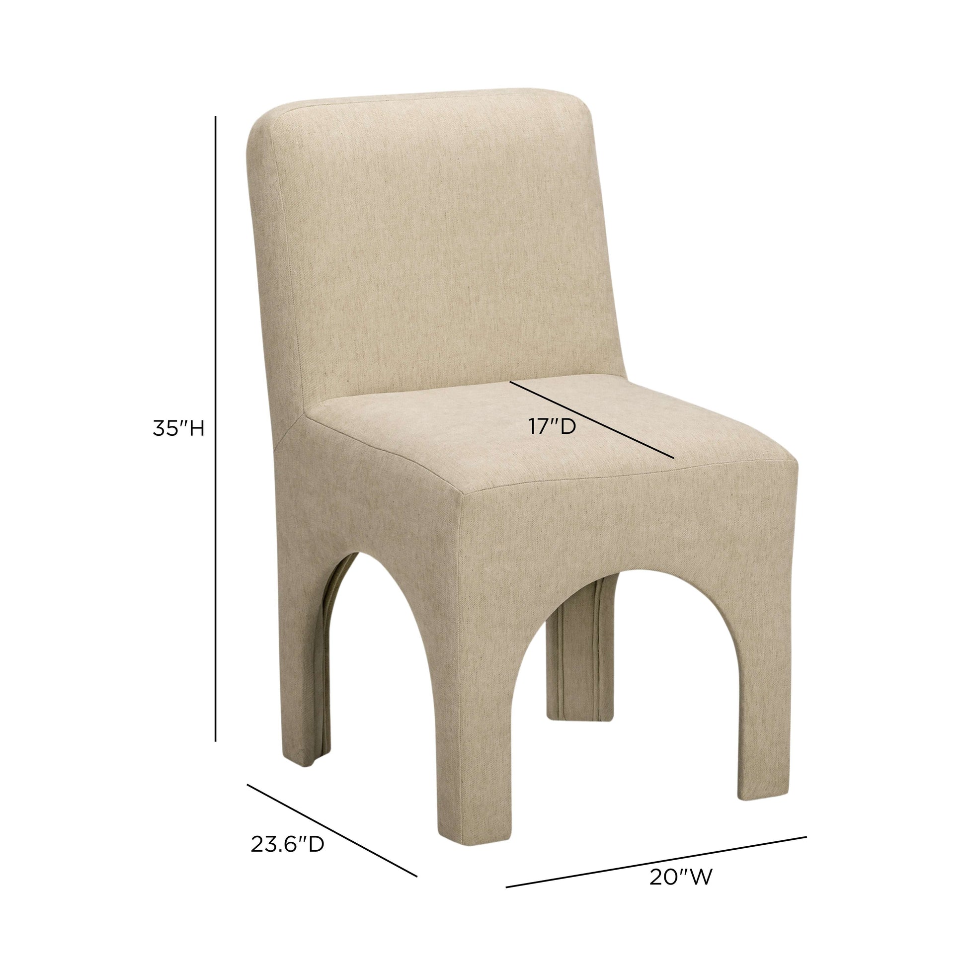 Tomlin Performance Chenille Dining Chair - TOV-D55114